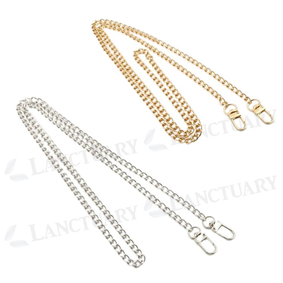 ハンドバッグ用チェーンストラップ2個セット ゴールド シルバー