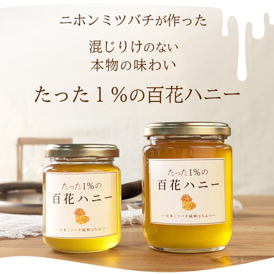はちみつ 国産 日本みつばち たった1%の 百花ハニー プレゼント 生