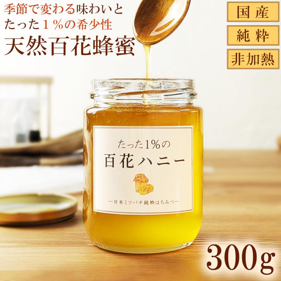 はちみつ 国産 日本みつばち たった1%の 百花ハニー プレゼント 生