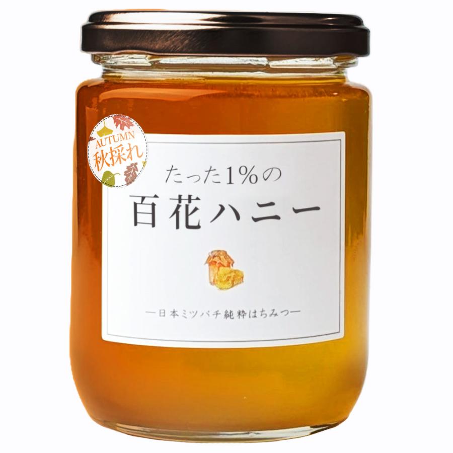 はちみつ 国産 日本みつばち 秋採れ たった1％ 百花ハニー プレゼント
