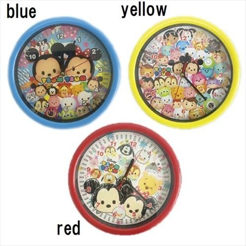 壁掛け時計 ディズニー ツムツム 選べる3色 かわいい ウォールクロック 青 赤 黄 キャラ シンプル 子供 プレゼントにも Tsumtsum Wallclock Lanctuary 通販 Yahoo ショッピング