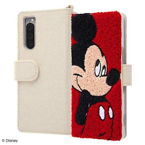 Xperia5 ケース 手帳型 ミッキー ミラー付 ディズニー キャラクター サガラ刺繍 立体的 ふわふわ かわいい 赤 キャラ 帆布 母の日 Xperia5 Case Lanctuary 通販 Yahoo ショッピング
