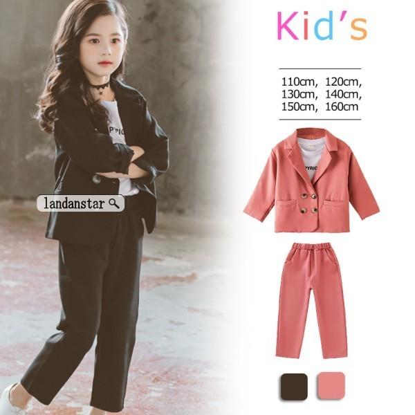 入学式 子供服 女の子 卒業式 パンツスーツ 女の子 韓国子供服 フォーマル 結婚式 発表会 音楽会 キッズ セットアップ 入学式 スーツ 女の子 Winestyles Jp