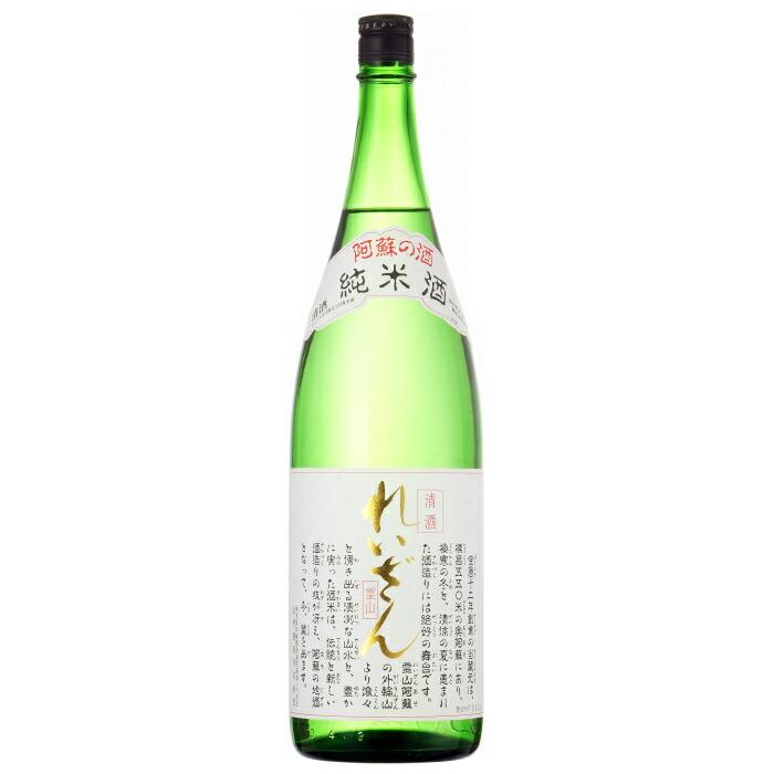 れいざん 純米酒 1800ml ＜熊本阿蘇の清酒＞ 【熱燗が美味い】 : 創業 