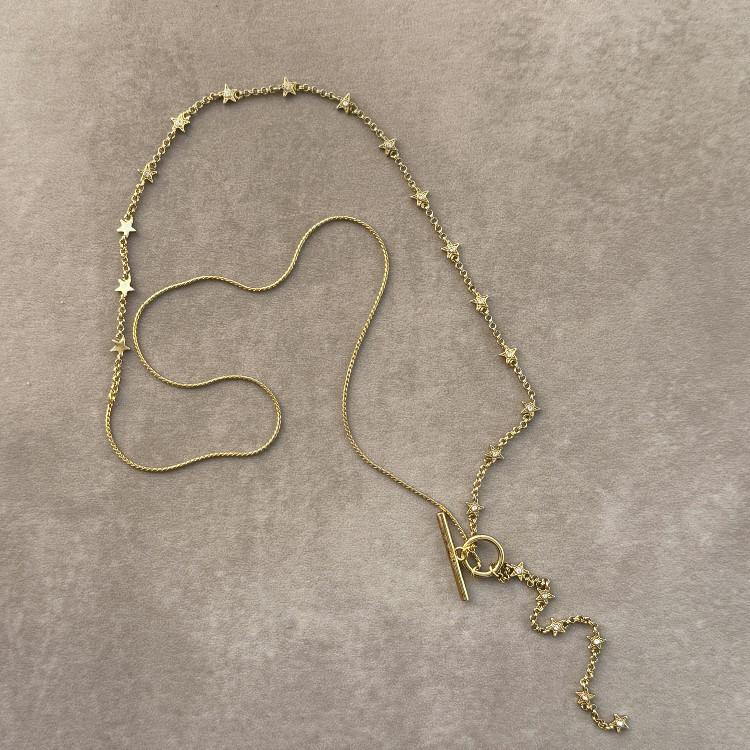 ADER. bijoux アデルビジュー TINY STAR grigri 2way raliet ラリエット ネックレスの画像