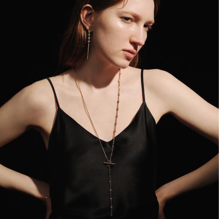 ADER. bijoux アデルビジュー TINY STAR grigri 2way raliet ラリエット ネックレスの画像