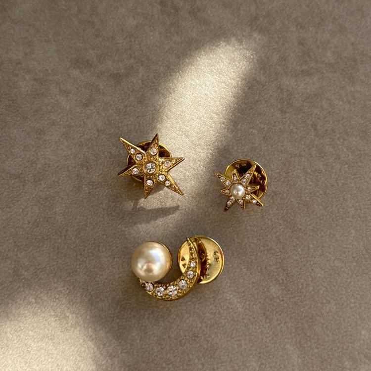 ADER. bijoux アデルビジュー MOON＆STAR brooch 3 set/ブローチ