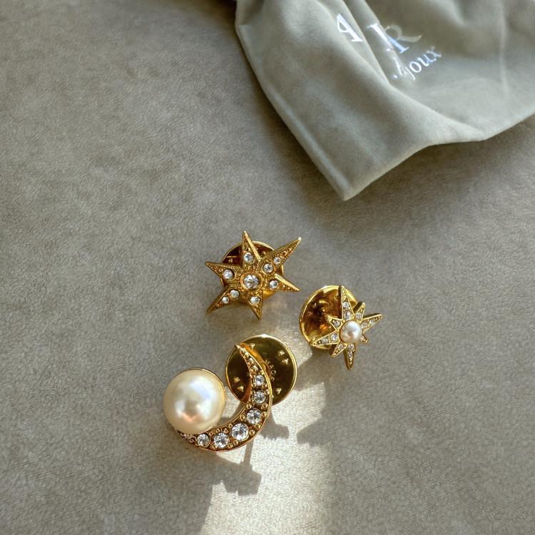 ADER. bijoux アデルビジュー MOON＆STAR brooch 3 set/ブローチ