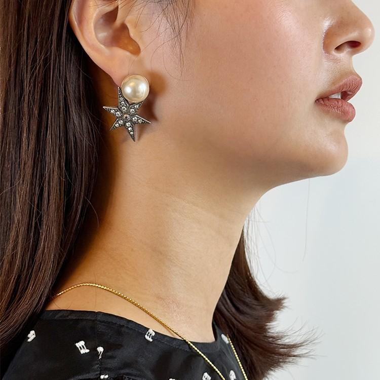 ADER bijoux 星型と月型ピアスセット