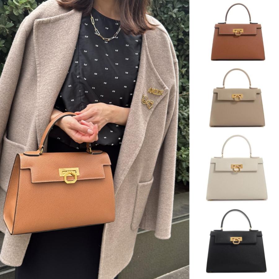 【タグ付き】カルボッティ ELENA オーダー品 ヘビ革 2way ブラウン CARBOTTI（カルボッティ） ELENA 243 2WAY ハンドバッグ 正規販売店