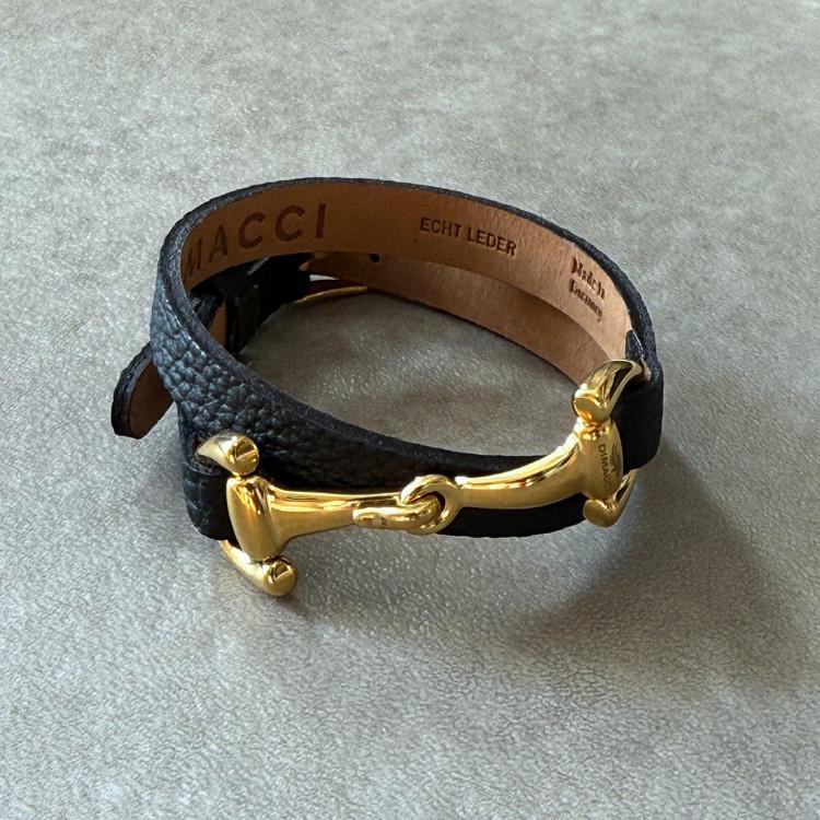 DIMACCI ディマッチ X Favorit ダブルレザー ビット ブレスレット
