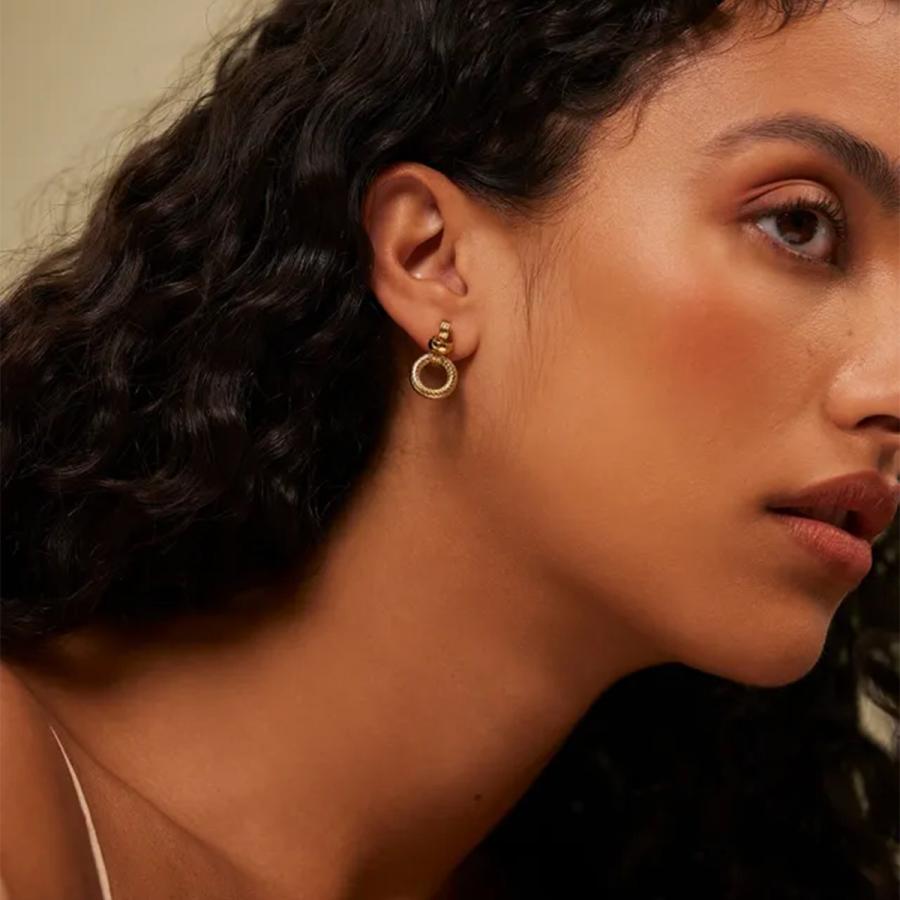 Louise Damas ルイーズダマス フープピアス ミディアム LOUISE DAMAS(ルイーズダマス) シルバー Esmeralda スモール