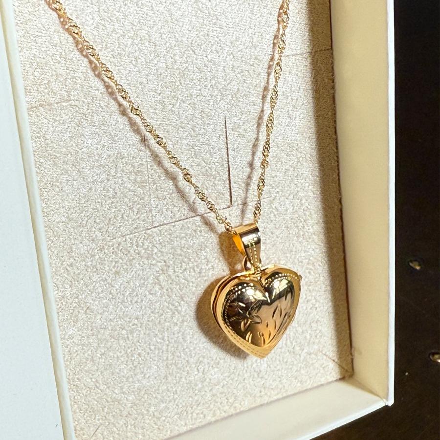 LOUISE DAMAS ルイーズダマス Eve medal heart pendant ハート