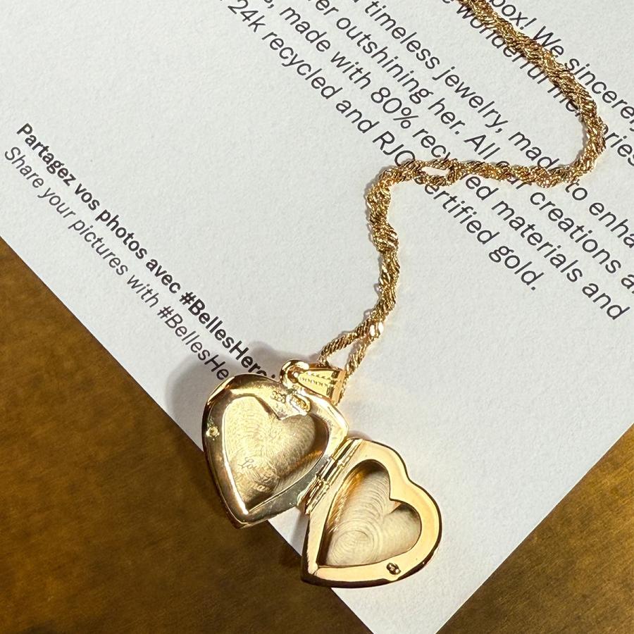 LOUISE DAMAS ルイーズダマス Eve medal heart pendant ハート ネックレス ロケット_8