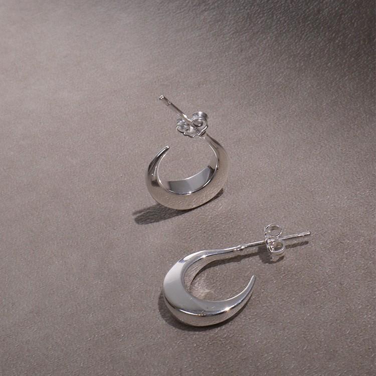 NINA&JULES ニナエジュール Moon Hoop Mini ミニ フープ ピアスの画像