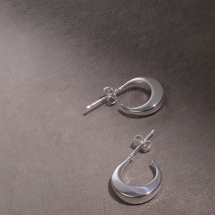 NINA&JULES ニナエジュール Moon Hoop Mini ミニ フープ ピアスの画像