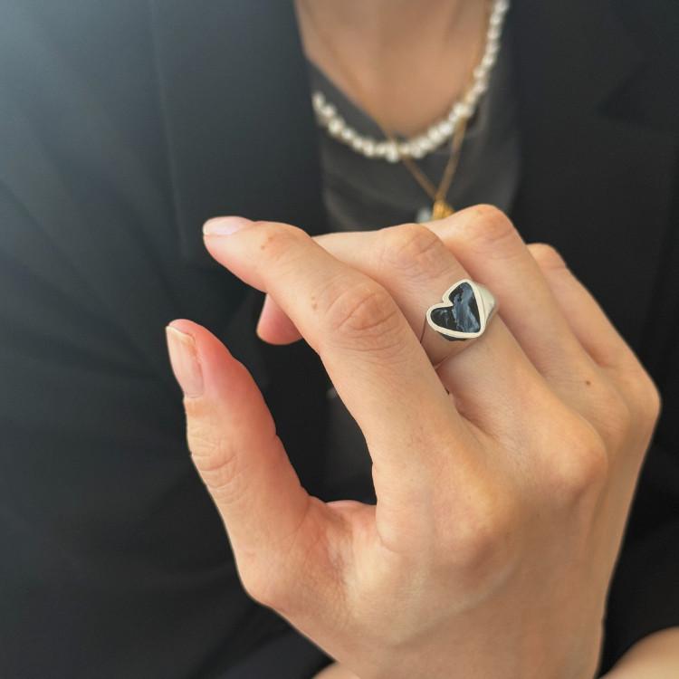 PREEK プリーク Rough Heart Stone リング Pietersite ピーターサイトの画像