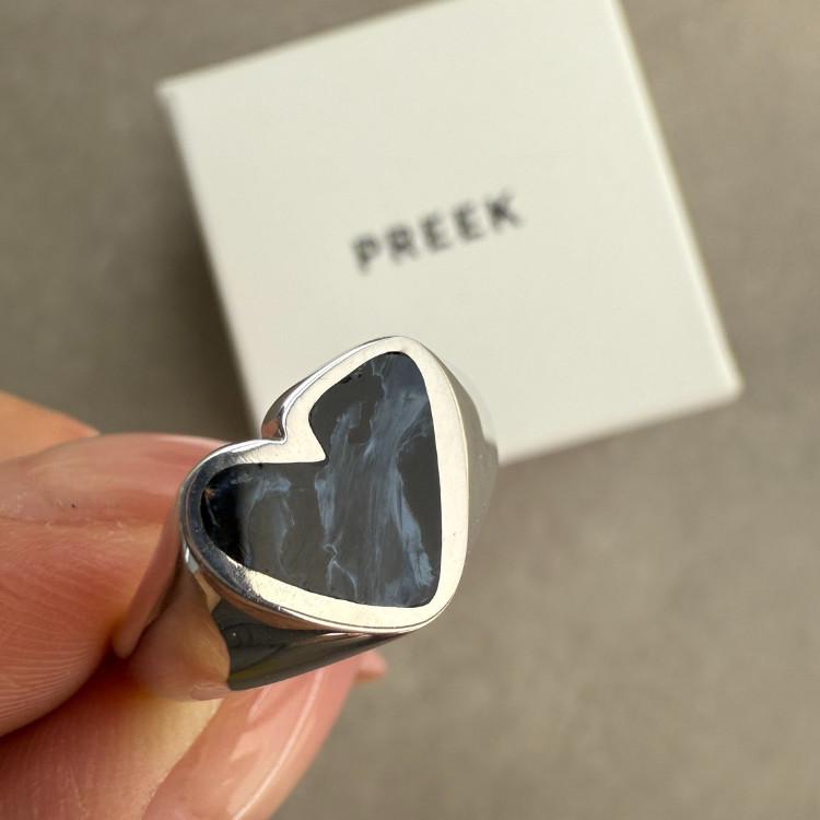 PREEK プリーク Rough Heart Stone リング Pietersite ピーターサイトの画像