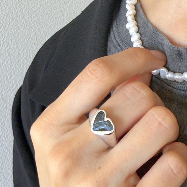 PREEK プリーク Rough Heart Stone リング Pietersite ピーターサイトの画像
