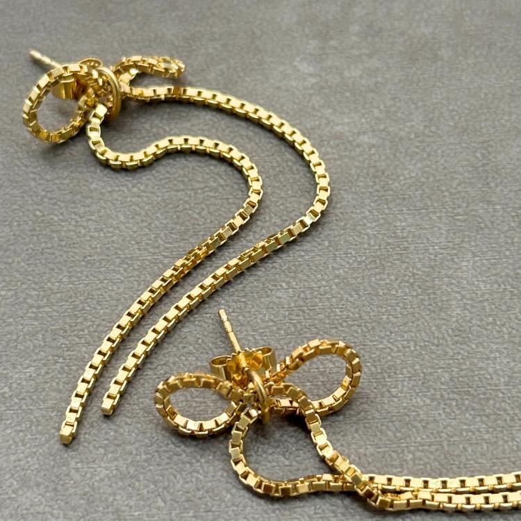 SASKIA DIEZ ボウピアス SASKIA DIEZ サスキアディツ GOLD BOW ピアス ボウ リボン