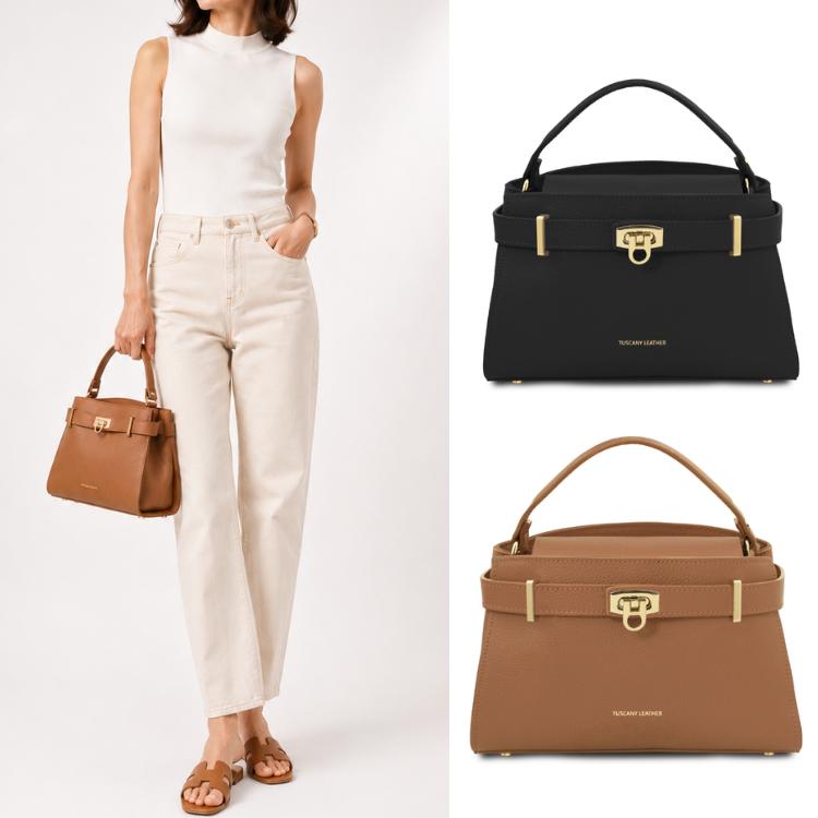 TUSCANY LEATHER トスカニーレザー 金具ベルト付き MAISY 2way