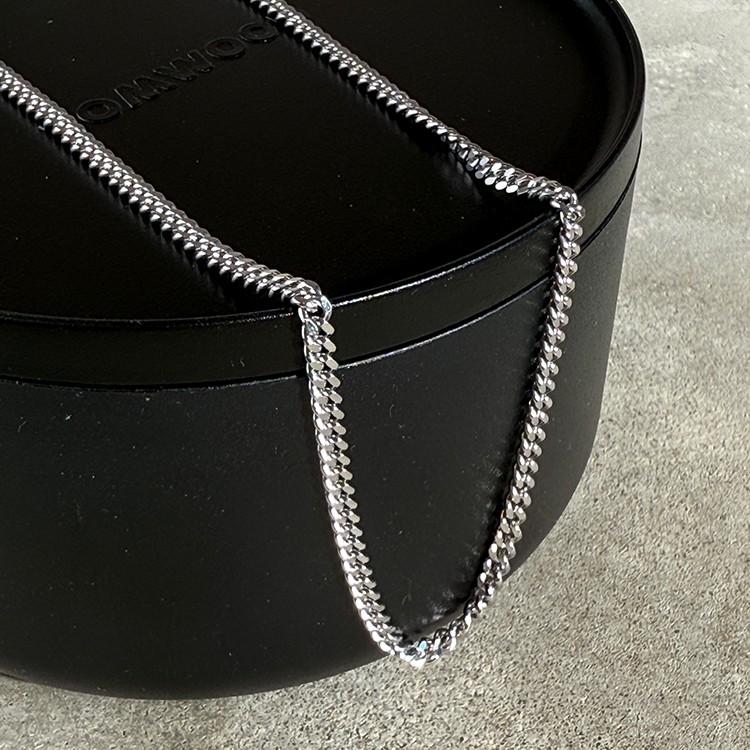 TOM WOOD トムウッド Curb Chain M ネックレス シルバー メンズ TOM WOOD トムウッド Curb Chain M ネックレス シルバー メンズ