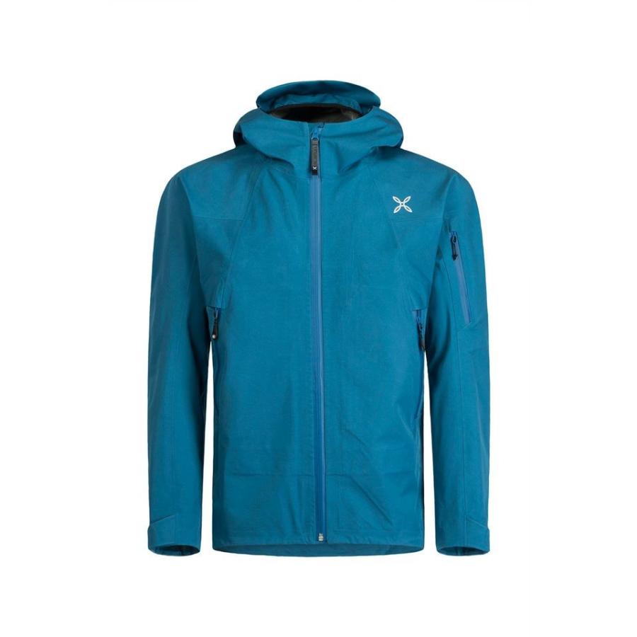 モンチュラ MONTURA GORETEX フード付 ジャケット 青 緑 未使用 Montura MONTURAモンチュラLEGEND JACKET レジェンドジャケット