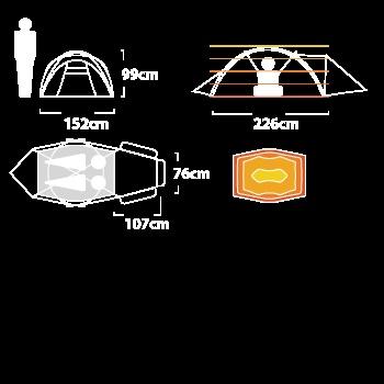 NEMOニーモ　CHOGORI〓 2P　チョゴリ 2Pイワタニプリムス山岳テント2人用 | NEMO | 07