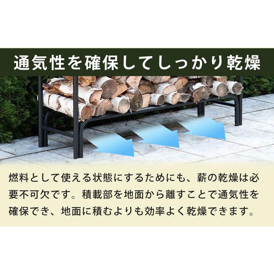 薪ラック 幅108cm 耐荷重110kg ログラック 薪ストッカー 屋内 屋外 ガレージ 薪置き場 薪置き 通気性 簡単組立 薪ストーブ q Landfield Lf 5631f Lf 5631f Cp1 Landfield 通販 Yahoo ショッピング