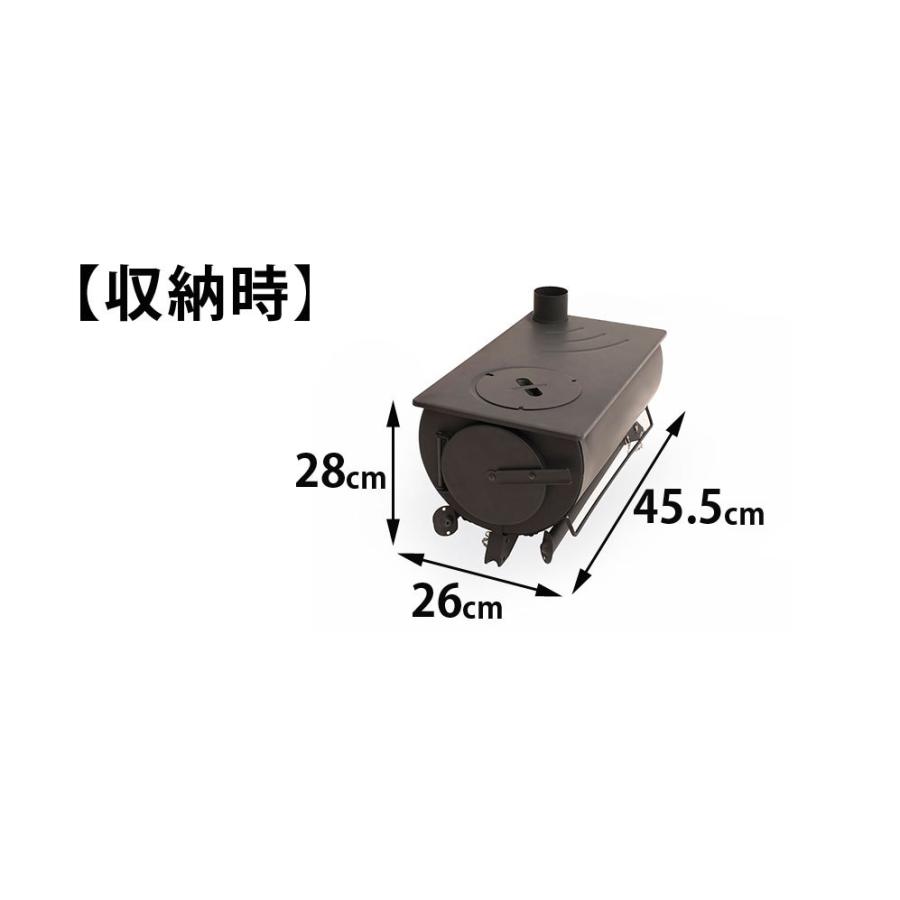 薪ストーブ 折り畳み式 バーベキュー 焚き火台 キャンプ アウトドアコンロ 煙突 コンパクト 車載 BBQ 暖房 調理 収納バッグ付き 火の粉