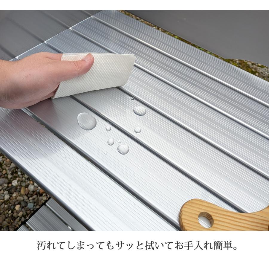 LANDFIELD アウトドアテーブル 120 折りたたみ 防風 風除け 風防付き