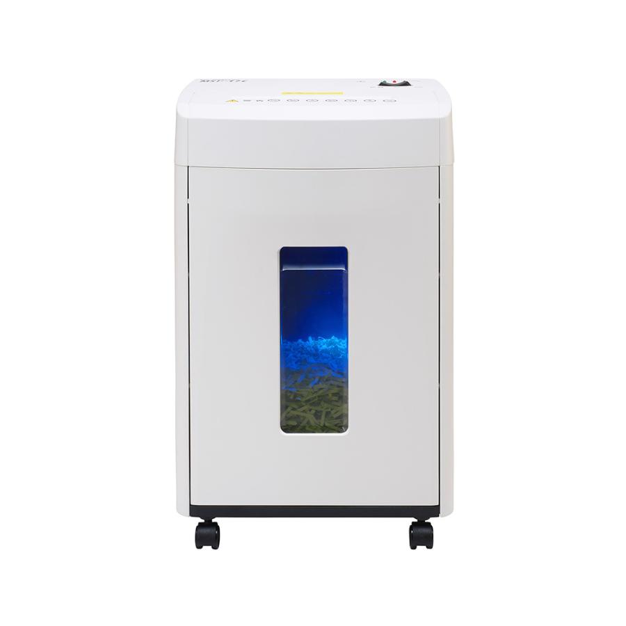 明光商会 シュレッダー 業務用 家庭用 A4 小型 電動 クロスカット MSシュレッダー MSE-17C ホッチキス クリップ対応 17枚 26.5Lの画像