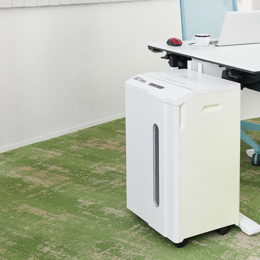 明光商会 シュレッダー 業務用 家庭用 A4 小型 電動 マイクロカット 極小細断 大容量 MSシュレッダー MSR-17MCM CD カード ホッチキス対応 17枚 34.1Lの画像