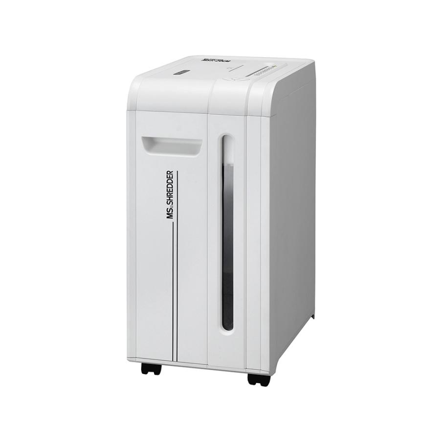 明光商会 シュレッダー 業務用 家庭用 A4 小型 電動 クロスカット MSシュレッダー MSR-20CM CD カード ホッチキス クリップ対応 20枚 26.5Lの画像