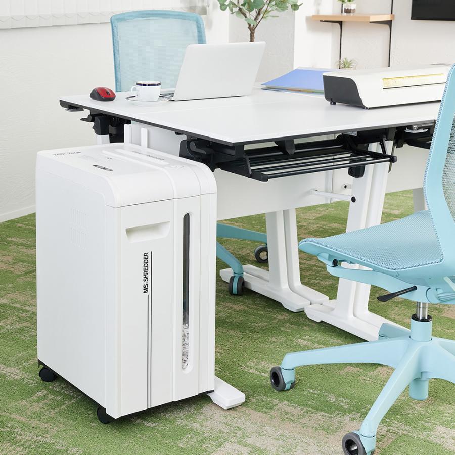 明光商会 シュレッダー 業務用 家庭用 A4 小型 電動 クロスカット MSシュレッダー MSR-20CM CD カード ホッチキス クリップ対応 20枚 26.5Lの画像