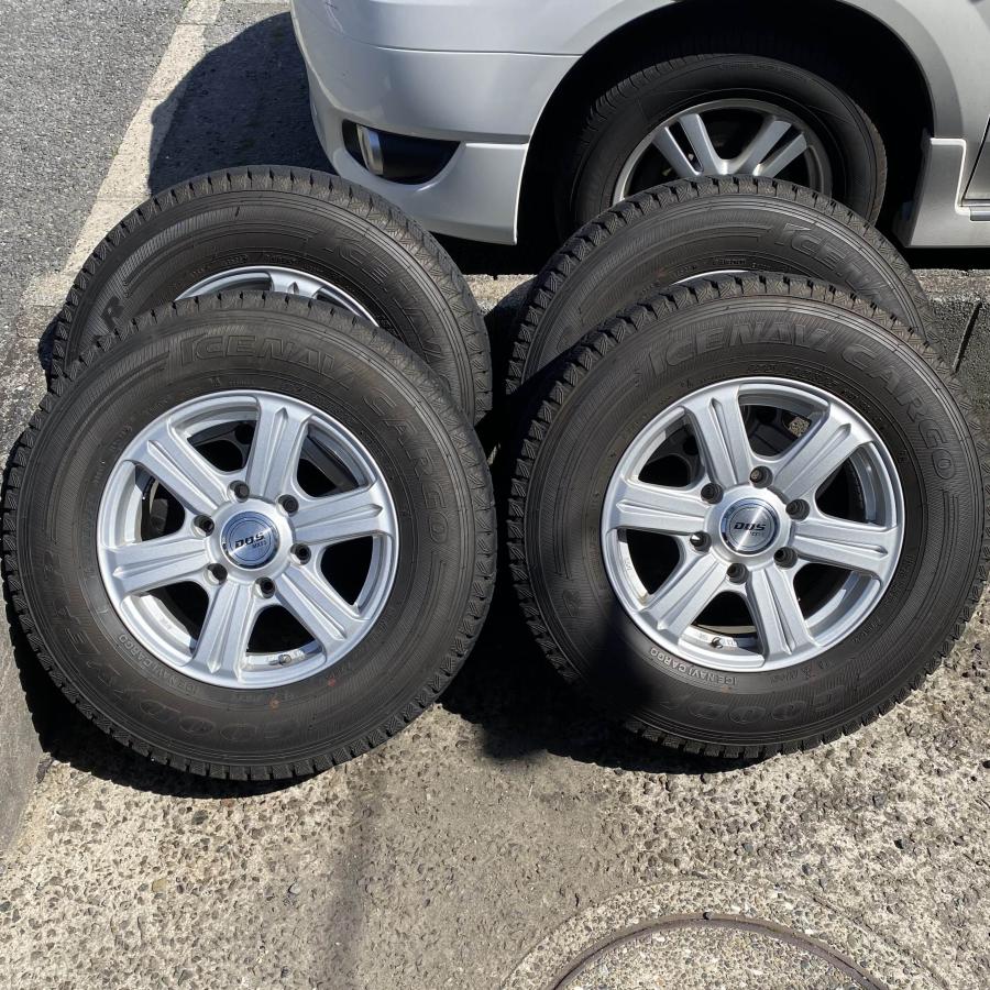 ハイエース 200系 アルミ-スタッドレスタイヤセット 195/80R15 107 