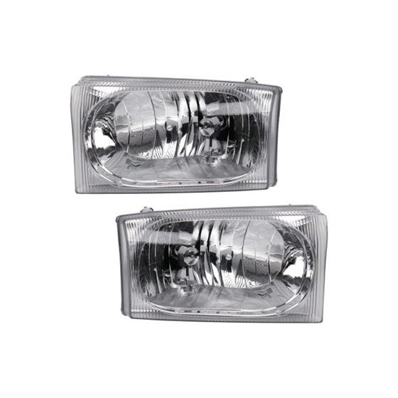 00-04 エクスカージョン F250 F350 ヘッドライト+コーナーレンズset 