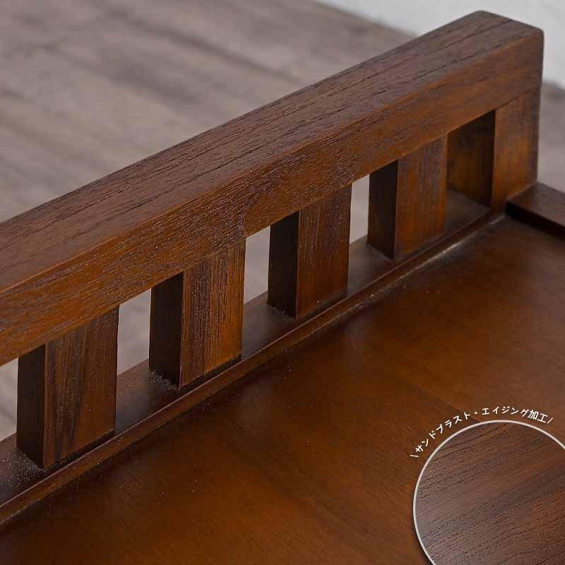 アジアン家具 ダイニングベンチ 125cm幅 スツール ダイニングチェア