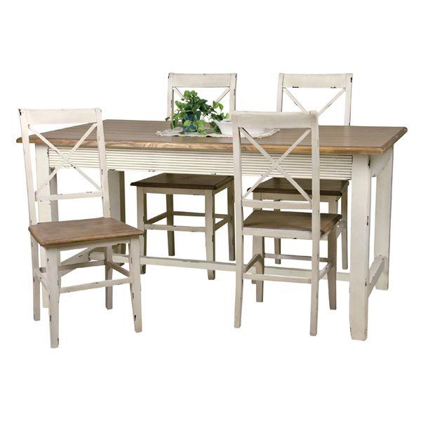 セレクト家具 北欧 ダイニングテーブル 机 ホワイト アンティーク