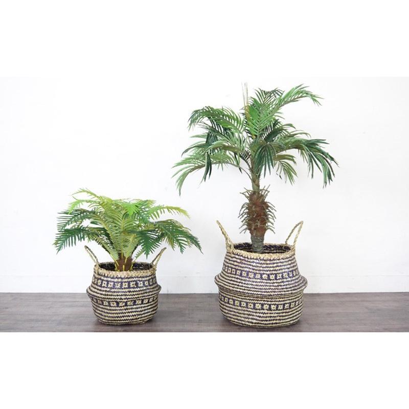 バスケット かご Lサイズ 折り畳み おしゃれ 収納 持ち手 シーグラス