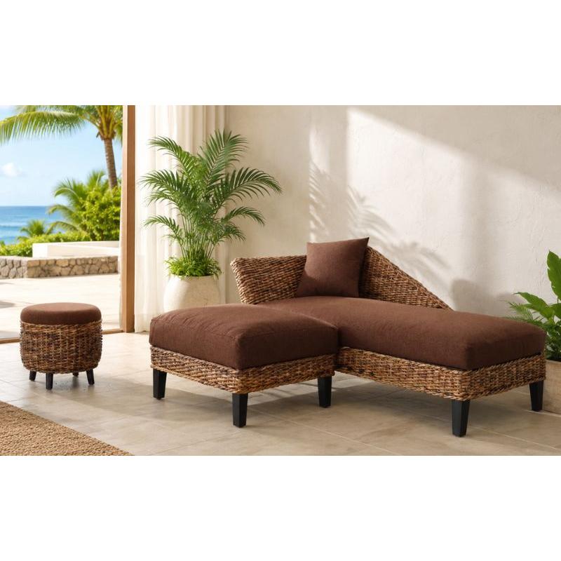 アジアン家具　オットマン アジアンチェアーオットマン/ブラウン アジアン家具 オットマン チェア