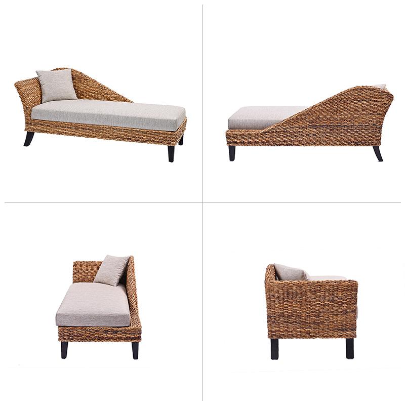 開梱設置無料 カウチソファ バナナリーフ リゾート風 C1483ATE【爆買