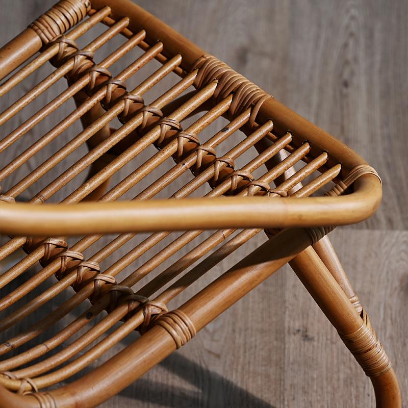 籐の椅子 おしゃれ コンパクト 軽い 北欧 アジアン ナチュラル Mサイズ