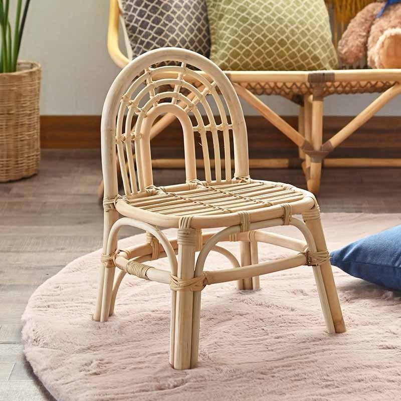 ラタン製アーチ型背もたれミニチェア ラタンチェア ミニチェア アジアン家具 籐家具 籐椅子 C157SNX 爆買