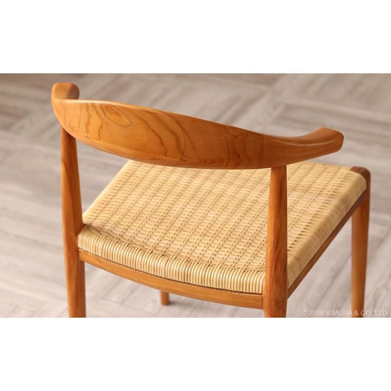 チークチェア（ナチュラル）　ダイニングチェア　無垢　teak シンプル ダイニングチェア 1脚 OAチェア テレワーク 在宅勤務 チーク無垢材
