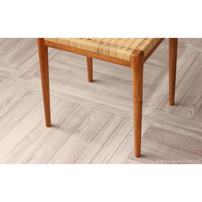 ダイニングチェア 1脚 OAチェア テレワーク 在宅勤務 チーク無垢材