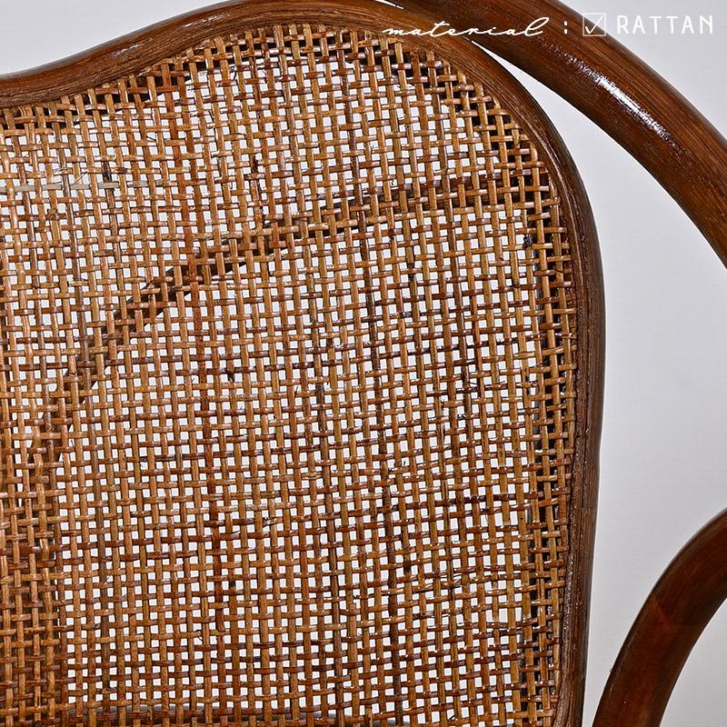 籐の椅子 座椅子 座面高33cm 肘付き クッション 織り生地 C332HR 爆買