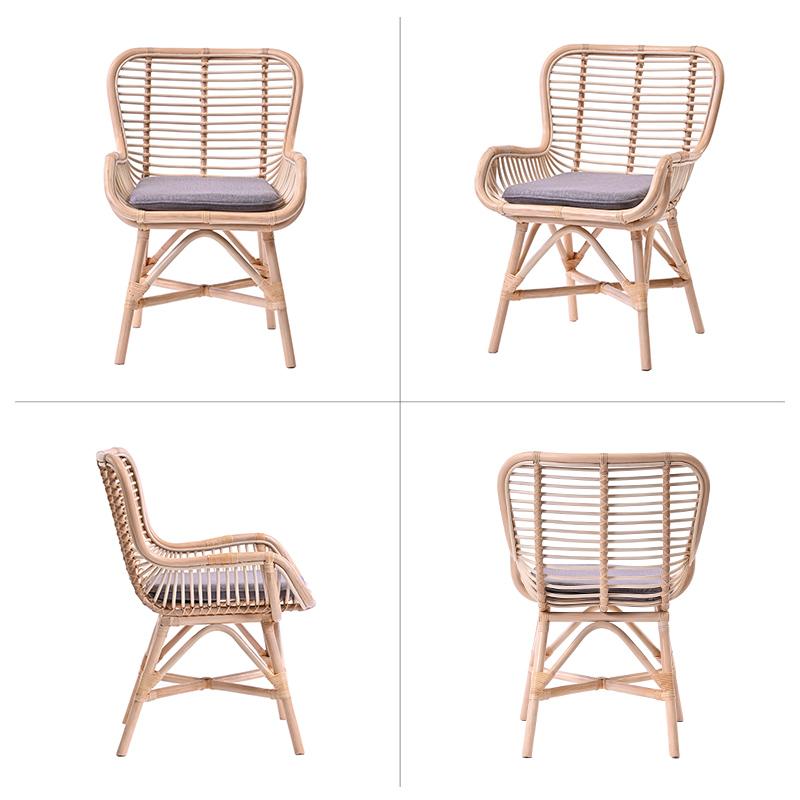 アジアン家具 ダイニングチェア ラタン クッション C360NDK 爆買