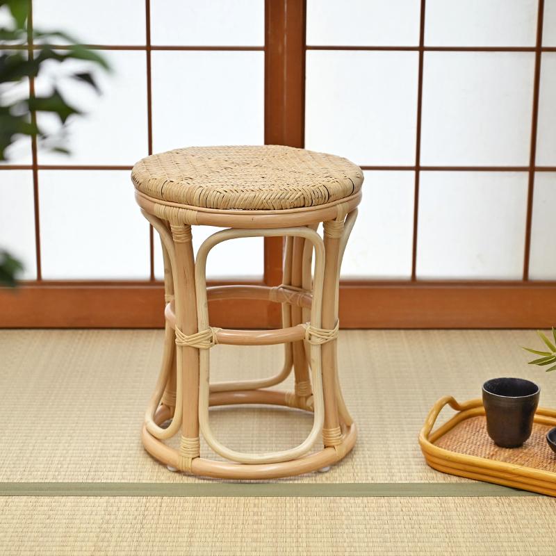 フランスアンティーク木製スツール/腰掛けイス/チェア/籐ラタン(90-45) フランスアンティーク木製スツール/腰掛けイス/チェア/籐ラタン(90-45)