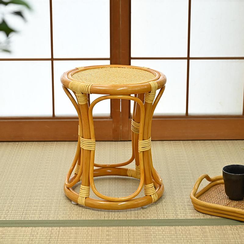 籐の椅子 スツール 腰掛け 脱衣所 脱衣場 玄関 和風 軽い 母の日 父の